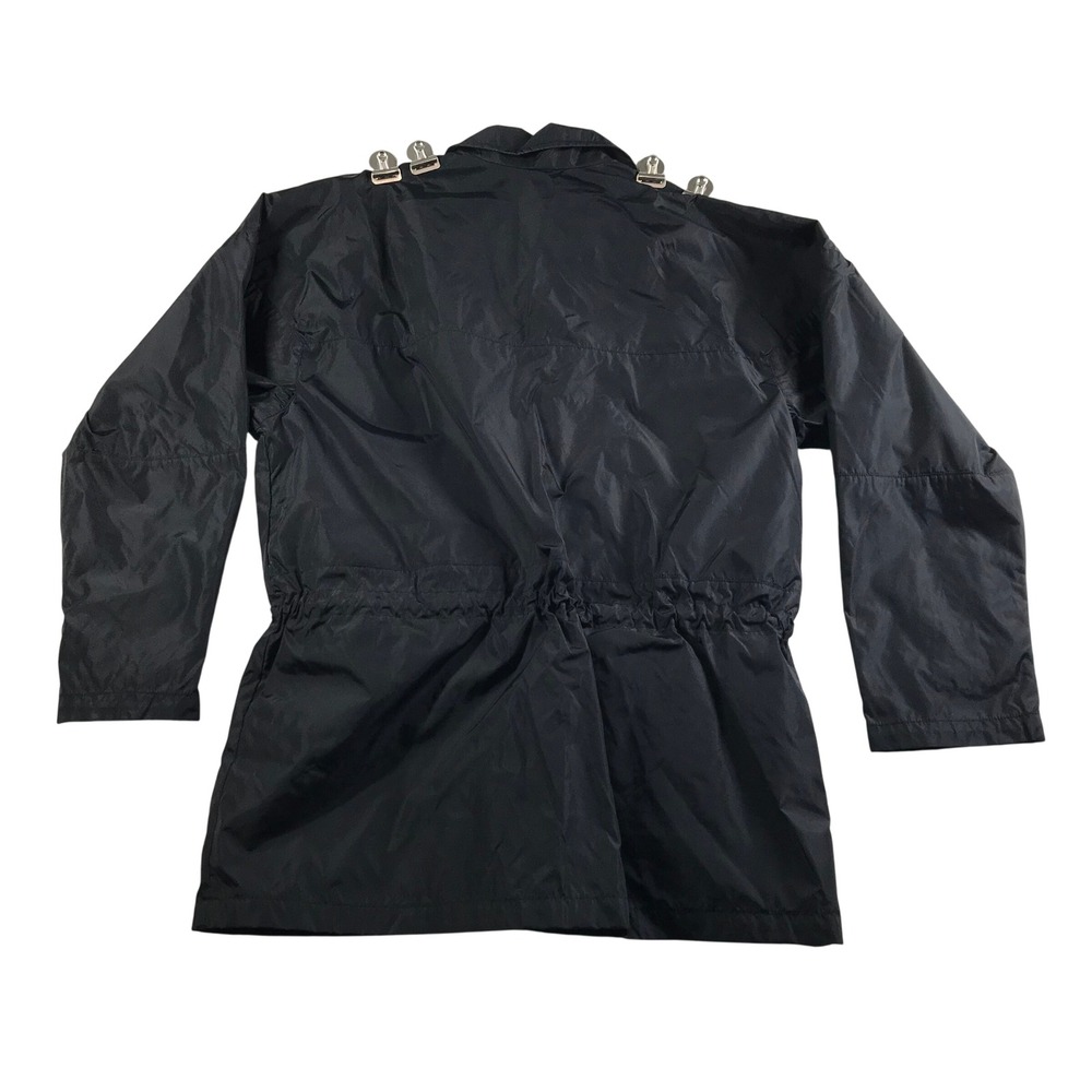 Athleta Urbanite Top 2.0 Black Long Sleeve Button Down Shirt Small S High Low